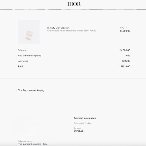 Christian Dior Pearl D-Vinity Cascading Cuff Bracelet - Picture 11 of 13